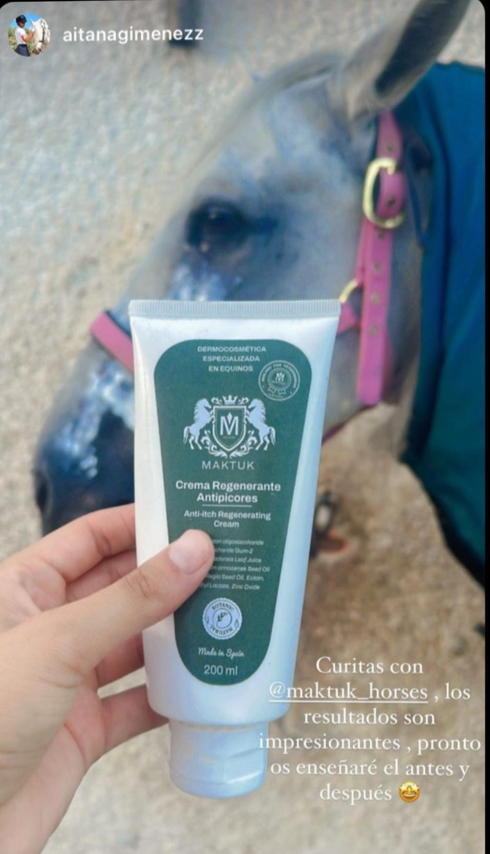 Aitana comparte su experiencia junto a su caballo y la crema MAKTUK HORSES de 200 ml